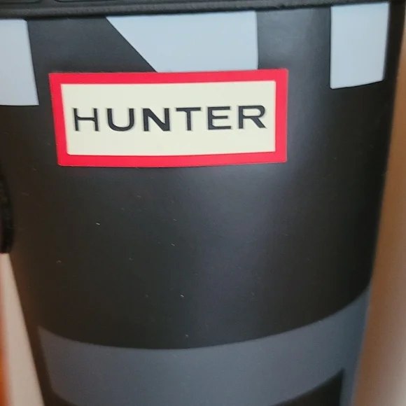 HUNTER Tall Exploded Logo Rain Boot Size 8 - Picture 3 of 11